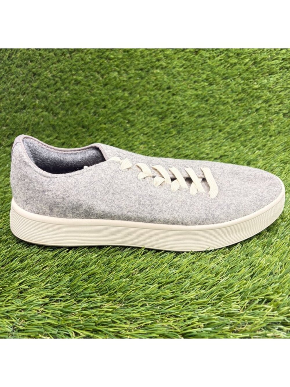 Allbirds Wool Cruiser Womens Size 9.5 Gray White Athletic Running Shoes Sneakers